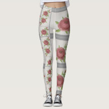 Waterverf Roos Leggings