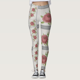 Waterverf Roos Leggings
