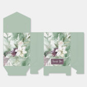 Waterverf Roos, Lily, Magnolia Bedankdoosjes (Ongevouwen)