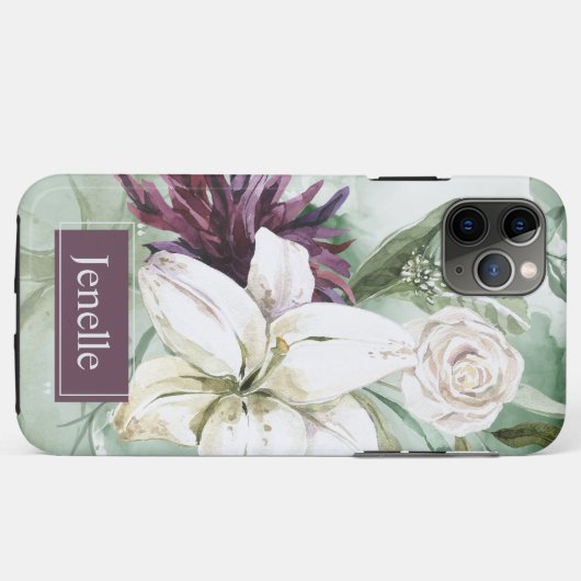 Waterverf Roos, Lily, Magnolia Case-Mate iPhone Case (Achterkant (horizontaal))