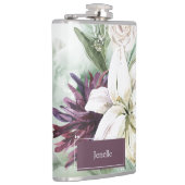 Waterverf Roos, Lily, Magnolia Heupfles (Rechts)