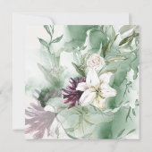 Waterverf Roos, Lily, Magnolia Kaart (Achterkant)