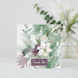 Waterverf Roos, Lily, Magnolia Kaart