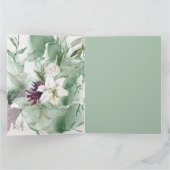 Waterverf Roos, Lily, Magnolia Kaart (Binnen)