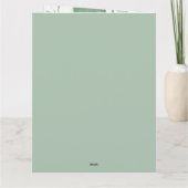 Waterverf Roos, Lily, Magnolia Kaart (Achterkant)