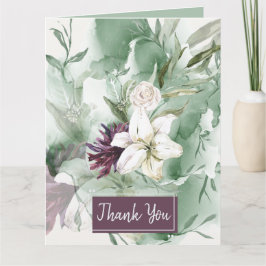 Waterverf Roos, Lily, Magnolia Kaart