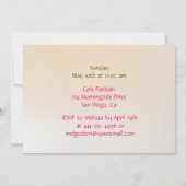 Waterverf Roos Moederdag Brunch Kaart (Achterkant)