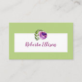 Waterverf Roos Paars Shade Professional Sjabloon Visitekaartje (Voorkant)