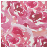 Waterverf roos patroon stof (Swatch)