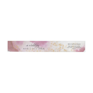 Waterverf Roos Quartz Gold Geode BarefootBride™