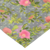 Waterverf roos roze bloemen botanische bloemretje tafelkleed (Gekanteld)