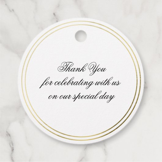 Waterverf Roos roze bloemenbruiloft dank u Bedankjes Labels (Achterkant)