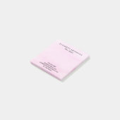 Waterverf roos roze business post-it® notes (Schuin)