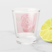 Waterverf Roos Shot Glas (Achterkant)