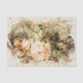 Waterverf Roos Tissuepapier (Voorkant)