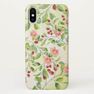 Waterverf Roos Tuin Vines iPhone / iPad hoesje