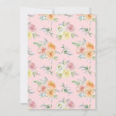 Waterverf Roos Vow Renewal Kaart (Achterkant)