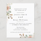 Waterverf Roos Wedding Flyer (Voorkant)