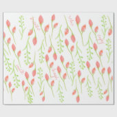 WATERVERF ROOS WRAPPORTEUR CADEAUPAPIER (Vlak)