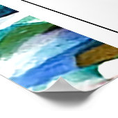 Waterverf Rooster Bruiloft Welkomstborden Poster (Hoek)