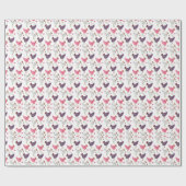 Waterverf Rooster Floral Pattern Cadeaupapier (Vlak)