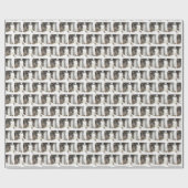 Waterverf Rooster in een Schuur Cadeaupapier (Vlak)