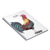Waterverf Rooster Recipe Notitieboek (Rechterzijde)
