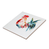  Waterverf Rooster Tegeltje (Zijkant)