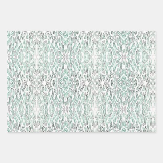 Waterverf Rorschach-effect Verpakkingspapier Inpakpapier Vel (Voorkant 3)