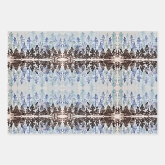 Waterverf Rorschach-effect Verpakkingspapier Inpakpapier Vel (Voorkant 2)