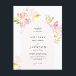 Waterverf Rose bouquet Wedding Invitation Arch Briefkaart<br><div class="desc">Blush en crème waterverf rozen markeren dit collectie. De volledige trouwsuite is te vinden op https://www.zazzle.com/collections/boho_watercolor_blooms-119684716733349178</div>
