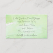 Waterverf Rosebud-Visitekaartje Visitekaartje (Achterkant)