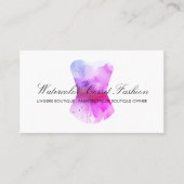 Waterverf Rosegold Glitz Corset Mode Roze Visitekaartje (Voorkant)