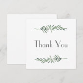 Waterverf Rosemary Bedankkaart (Voorkant / Achterkant)