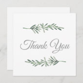 Waterverf Rosemary Bedankkaart (Voorkant / Achterkant)