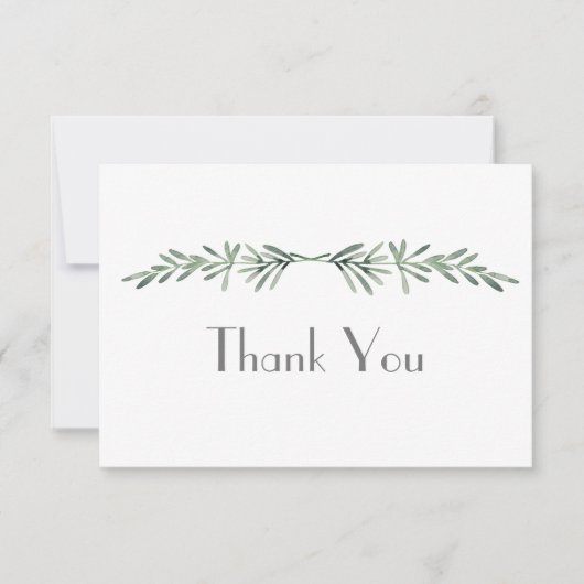 Waterverf Rosemary Bedankkaart (Voorkant)