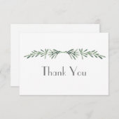 Waterverf Rosemary Bedankkaart (Voorkant / Achterkant)