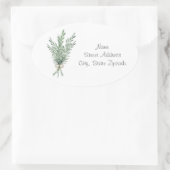 Waterverf Rosemary Bouquet met Jute Bow Labels (Tas)