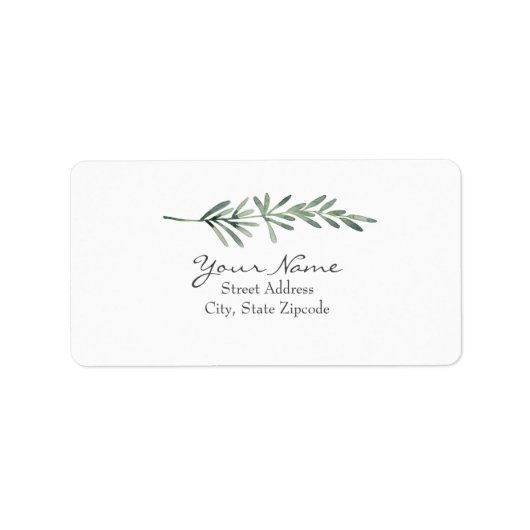 Waterverf Rosemary Etiket (Voorkant)