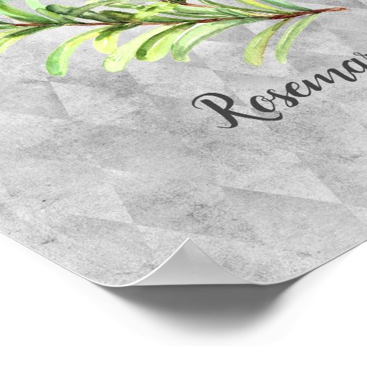 Waterverf Rosemary Herb Poster (Hoek)