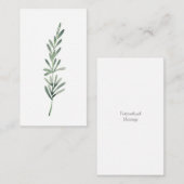 Waterverf Rosemary Notitiekaartje (Voorkant / Achterkant)