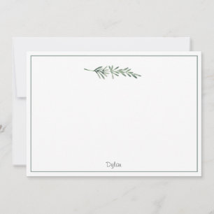 Waterverf Rosemary Notitiekaartje