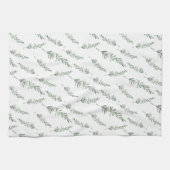 Waterverf Rosemary Pattern Theedoek (Horizontaal)