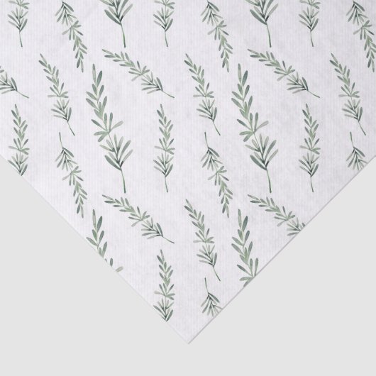 Waterverf Rosemary Pattern Tissuepapier (Detail)