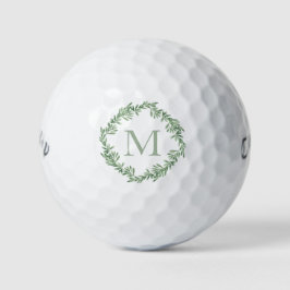 Waterverf Rosemary Wreath Golf Balls Golfballen