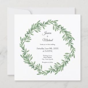 Waterverf Rosemary Wreath Kaart