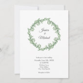 Waterverf Rosemary Wreath Kaart (Voorkant)