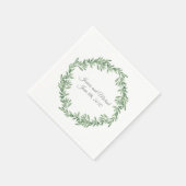 Waterverf Rosemary Wreath Servet (Hoek)