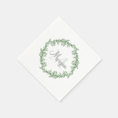 Waterverf Rosemary Wreath Servet (Hoek)