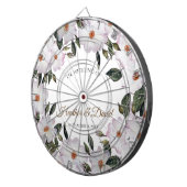 Waterverf Roses Ballerina Floral Art Dartbord (Voorkant Rechts)